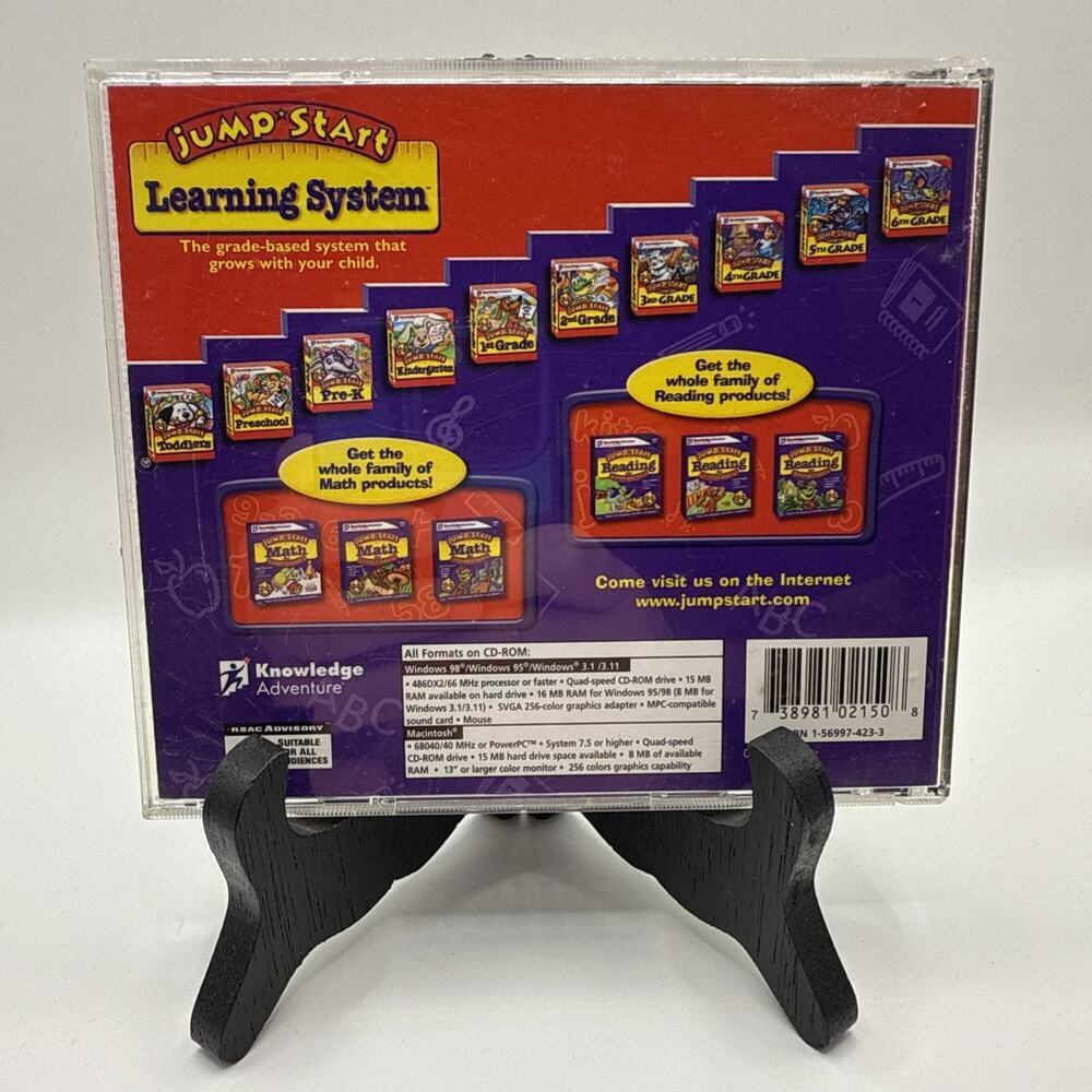 Jump Start Reading for First Graders CD-Rom Ages 5-7 Knowledge Adventure 1st W1 - Picture 2 of 4